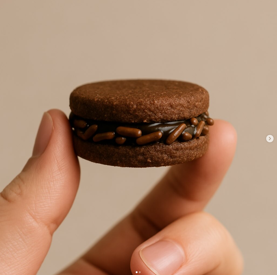 Macarons de chocolate