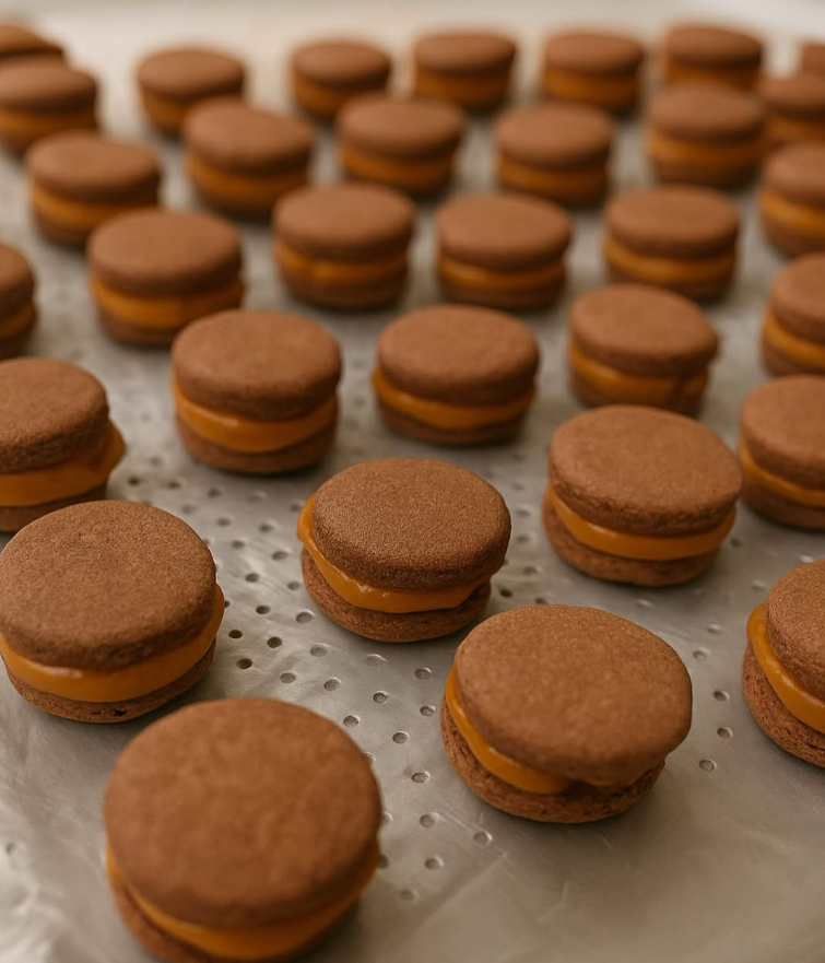 Macarons de chocolate